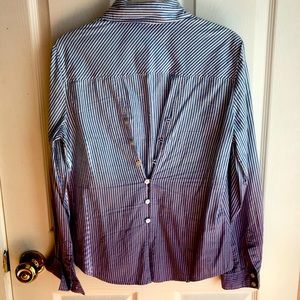 Gianni Bini striped button down blouse